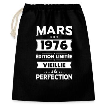 50th Anniversary - March 1976 Perfection - Gift Bag 40 x 50 cm - black - Front