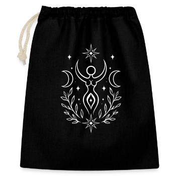 Déesse du solstice d’été – Symbole spirituel - Sac cadeau 40 x 50 cm - noir - Devant