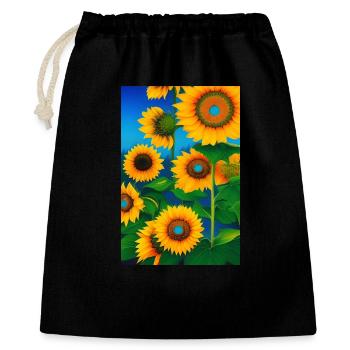 Sunflowers - Gift Bag 40 x 50 cm - black - Front