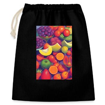 Fruit - Gift Bag 40 x 50 cm - black - Front
