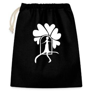 Step out white - Gift Bag 40 x 50 cm - black - Front