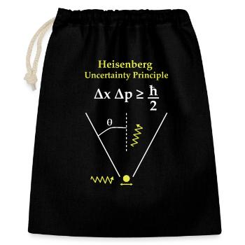  Principe d'incertitude d"Heisenberg  - Sac cadeau 40 x 50 cm - noir - Devant