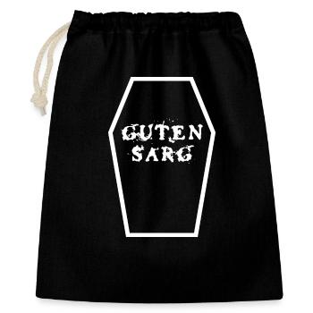 Bon jeu de mots sur le cercueil Morbid - Sac cadeau 40 x 50 cm - noir - Devant