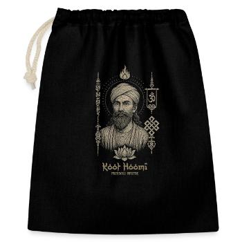Lord Kuthumi - Geschenkbeutel aus Baumwolle (40 x 50 cm) - Schwarz - Vorne