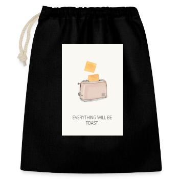 Tout sera foutu – Affiche drôle de cuisine - Sac cadeau 40 x 50 cm - noir - Devant