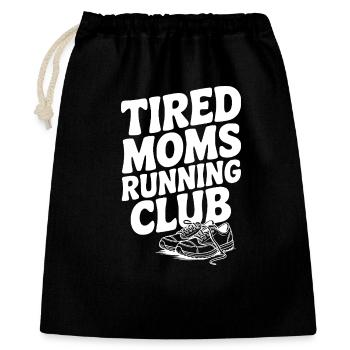 Tired Moms Running Club - Gift Bag 40 x 50 cm - black - Front