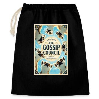 The Gossip Council: Vintage Dog Circle - Gift Bag 40 x 50 cm - black - Front