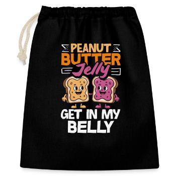 Look Partner Beurre de Cacahuète & Confiture Design - Sac cadeau 40 x 50 cm - noir - Devant