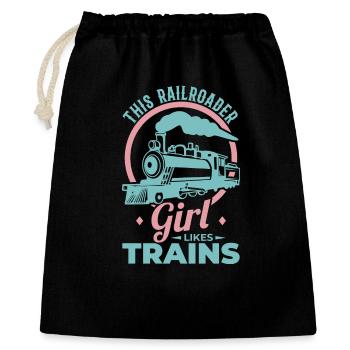 Railroad Girl - Gift Bag 40 x 50 cm - black - Front