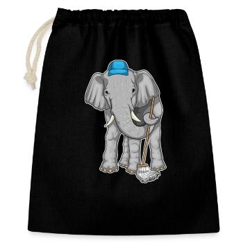 Elephant Cleaner Mop - Gift Bag 40 x 50 cm - black - Front