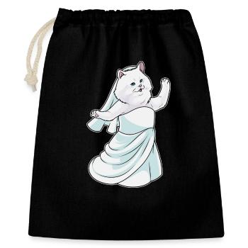 Persian Cat Bridal Wedding Dress Wedding - Gift Bag 40 x 50 cm - black - Front