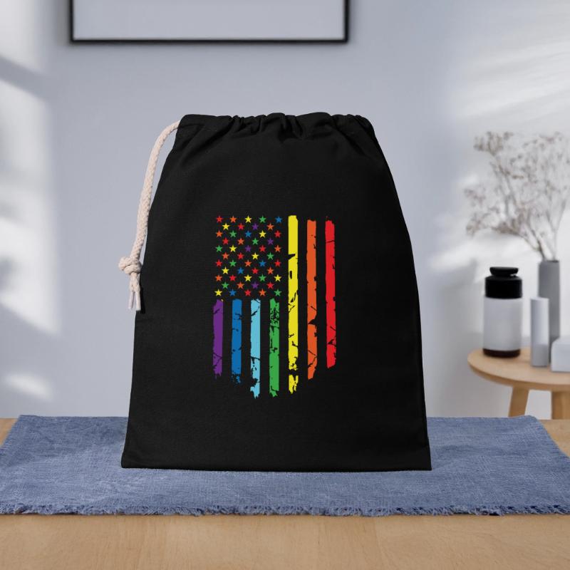 Rainbow flag with star pattern Gift Bag 40 x 50 cm