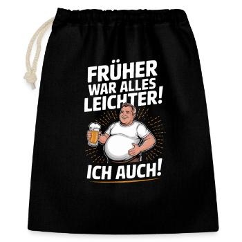 In the past, everything was lighter, I also had funny design - Gift Bag 40 x 50 cm - black - Front