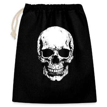 Impression de contraste crânienne - Sac cadeau 40 x 50 cm - noir - Devant