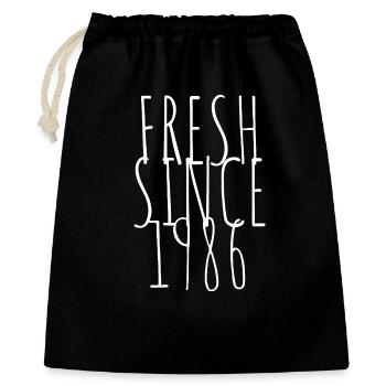 Fresh since 1986 - Gift Bag 40 x 50 cm - black - Front