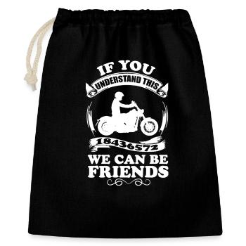 18436572 - Mécaniciens passionnés de motos à moteur V8 - Sac cadeau 40 x 50 cm - noir - Devant