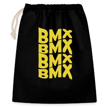 Chemise verticale BMX – Yellow Bike Design - Sac cadeau 40 x 50 cm - noir - Devant