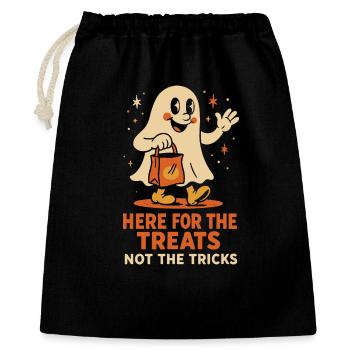 Here For The Treats Not The Tricks cute Halloween - Gift Bag 40 x 50 cm - black - Front