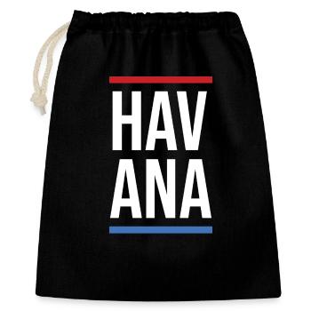 Havana Bold Mono with Red Blue Stripes - Gift Bag 40 x 50 cm - black - Front