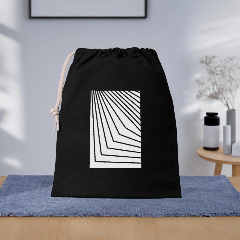 Angular Concentric Lines Gift Bag 40 x 50 cm
