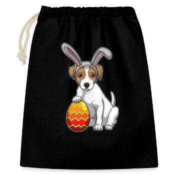 Oreilles de lapin de Pâques de chien - Sac cadeau 40 x 50 cm - noir - Devant