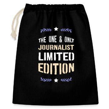 Einziger Journalist Limitierte Edition - Geschenkbeutel aus Baumwolle (40 x 50 cm) - Schwarz - Vorne