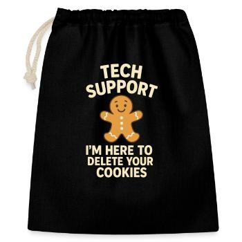 Tech Support I'm Here To Delete Your Cookies - Gift Bag 40 x 50 cm - black - Front