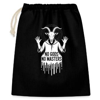 Goat Spirit Hoodie - Geschenkbeutel aus Baumwolle (40 x 50 cm) - Schwarz - Vorne