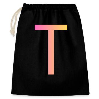 t - Gift Bag 40 x 50 cm - black - Front