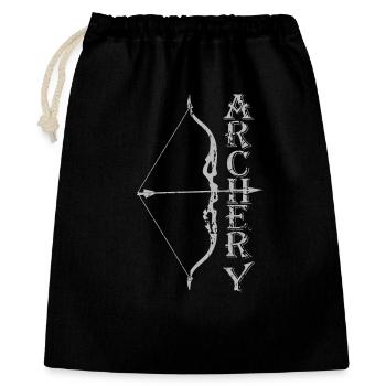 Tir à l’arc, Tir à l’arc, Tir à l’arc - Sac cadeau 40 x 50 cm - noir - Devant