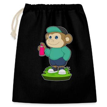 Monkey Sprayer Spray Can - Gift Bag 40 x 50 cm - black - Front
