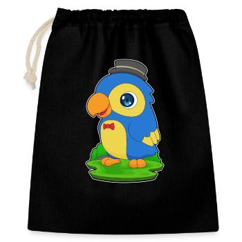 Nœud papillon Parrot Gentleman - Sac cadeau 40 x 50 cm - noir - Devant