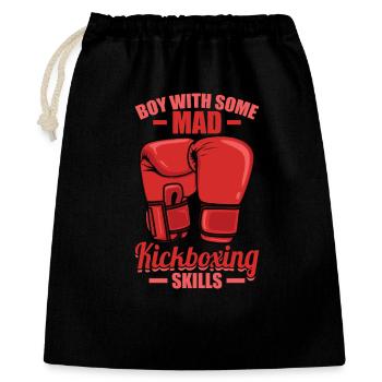 Kickboxer Boy - Gift Bag 40 x 50 cm - black - Front