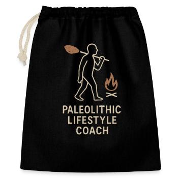 Prehistoric stone tools of Homo - Gift Bag 40 x 50 cm - black - Front
