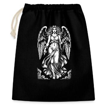 Lilith Fallen Angel with Flowing Robes and snake - Gift Bag 40 x 50 cm - black - Front