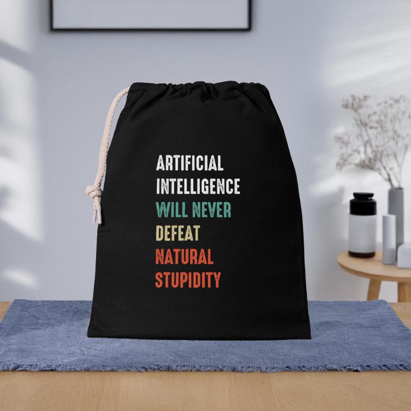 Funny Artificial Intelligence Machine Learning AI Gift Bag 40 x 50 cm