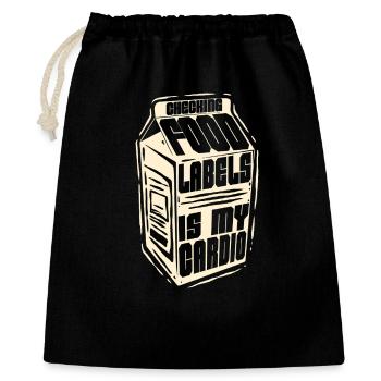 Lactose Intolerant Checking Food Labels - Gift Bag 40 x 50 cm - black - Front