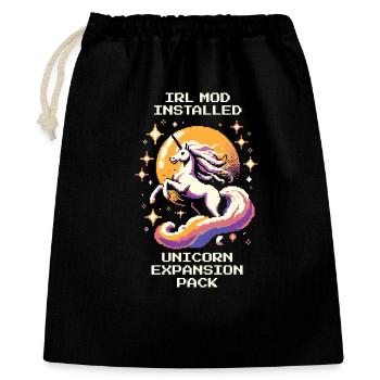 IRL Mod Installed | Unicorn Fantasy - Gift Bag 40 x 50 cm - black - Front