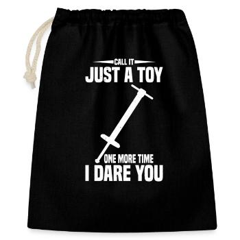 Pogo Stick Jumping just a Toy Pogo Stick Bouncing - Gift Bag 40 x 50 cm - black - Front