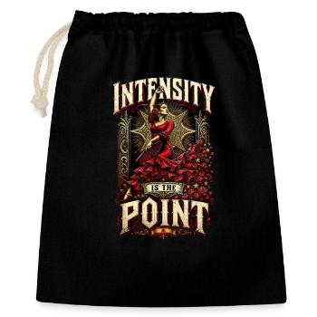 L’intensité flamenco est le but - Sac cadeau 40 x 50 cm - noir - Devant