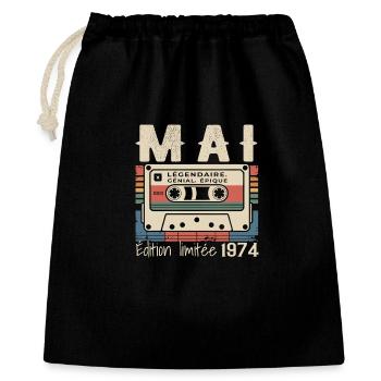 Mai 1974 - Sac cadeau 40 x 50 cm - noir - Devant
