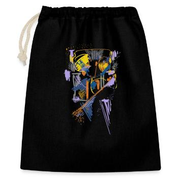 Architecture Abstrait - Sac cadeau 40 x 50 cm - noir - Devant