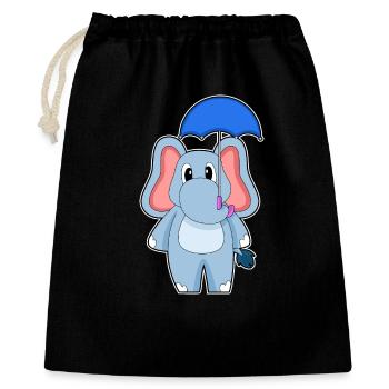 Elephant Umbrella - Gift Bag 40 x 50 cm - black - Front