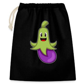 Poulpe Aubergine - Sac cadeau 40 x 50 cm - noir - Devant