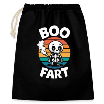 Farting Skeleton – Funny Halloween - Gift Bag 40 x 50 cm - black - Front