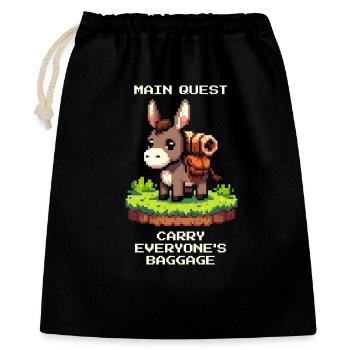 Donkey Quest: Carrying Ballast - Gift Bag 40 x 50 cm - black - Front