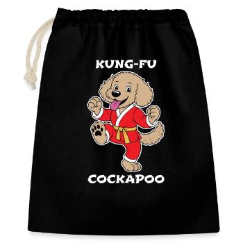 Cockapoo Kung-Fu  - Gift Bag 40 x 50 cm - black - Front