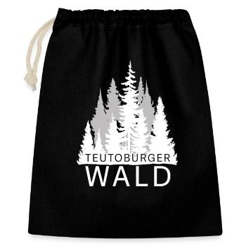 Teutoburger Wald - Geschenkbeutel aus Baumwolle (40 x 50 cm) - Schwarz - Vorne