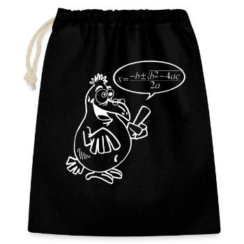 White Smart Bird - Gift Bag 40 x 50 cm - black - Front