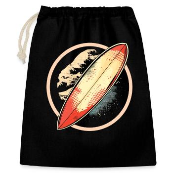 Surfboard Graphics - Gift Bag 40 x 50 cm - black - Front